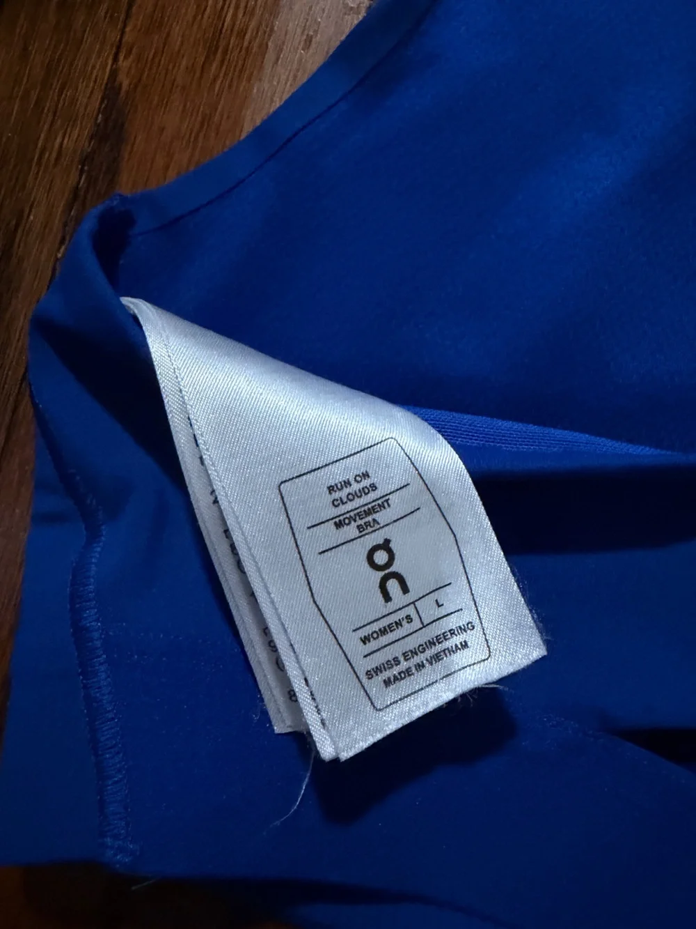 On Running Women's Large Royal Blue Strappy Sports Bra - Picture 3 of 3